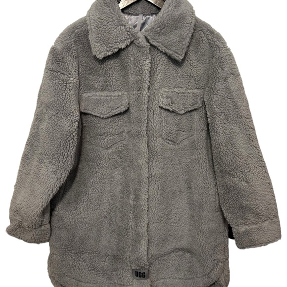 NWT UGG Frankie Uggfluff Shirt Jacket SZ M - Picture 2 of 5